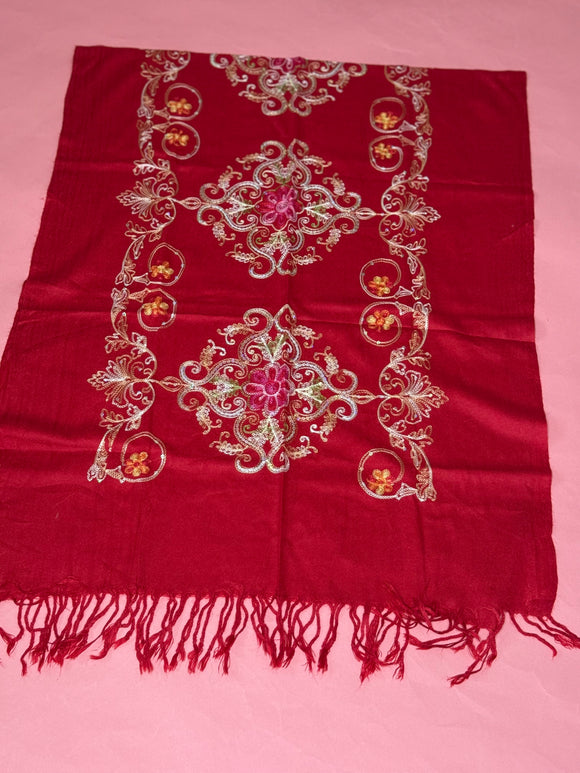 Red Pashmina