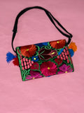 Black Flowers Crossbody