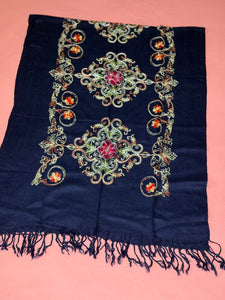 Navy Pashmina