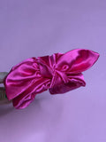 Diadema rosa fuschia con lazo
