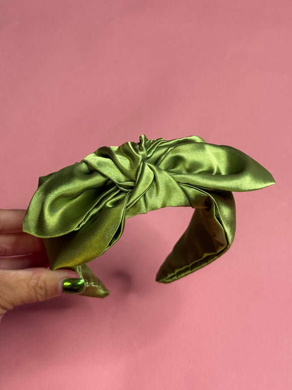 Diadema Verde con Lazo