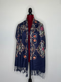 Navy Pashmina