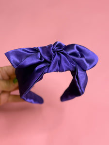 Diadema Violeta con Lazo