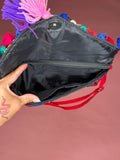 Black Flowers Crossbody