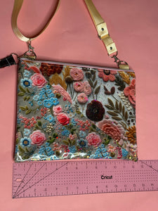 Flores dividida crossbody