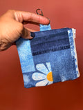 Denim Daisy Money Bag