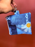 Denim Daisy Money Bag