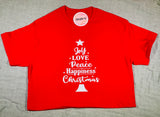 Joy, Love, Peace, Happiness, Christmas Shirt
