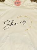 She is…